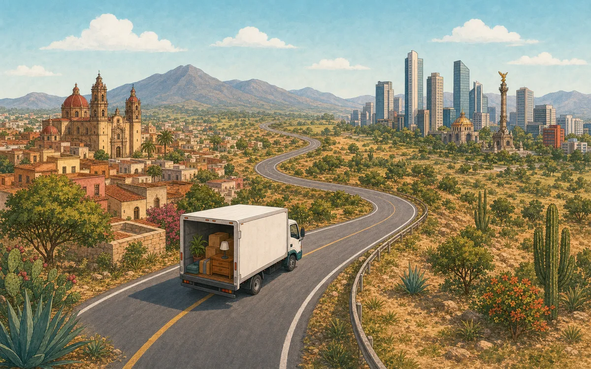 Ilustración de la guía: Mudanzas en México: guía para traslados locales y foráneos